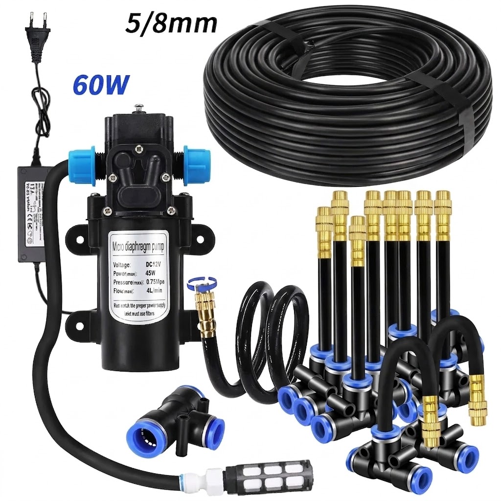 Automatic Plant Waterer - 5/8mm PE Hortum Püskürtücü Seti 60W