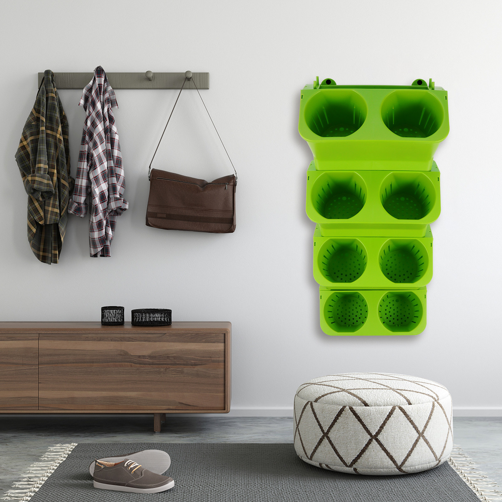4 Parça Dikey Duvar Saksı Seti - Self-Watering Planter incelemesi ve fiyatı